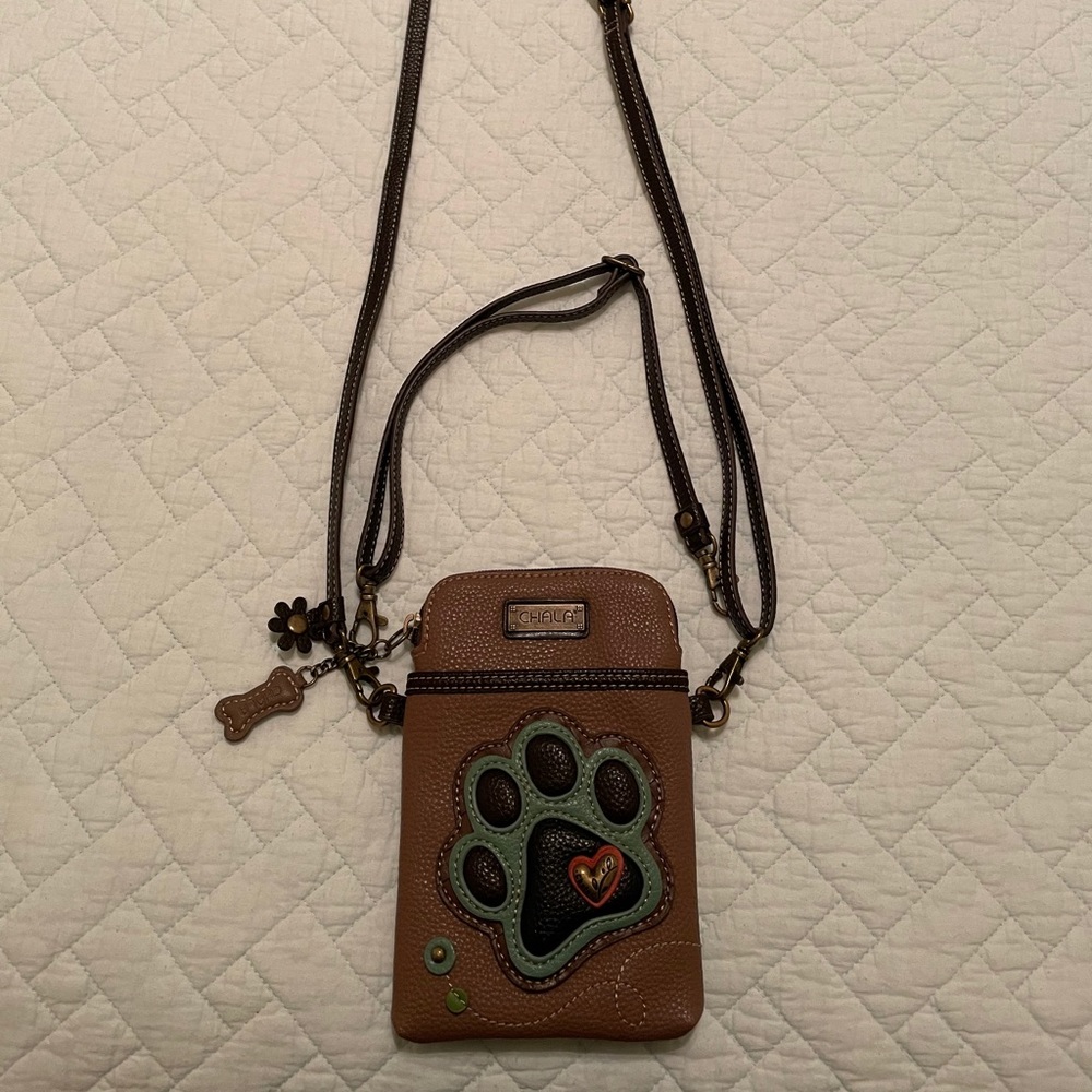 Chala Dog Paw Print Phone Purse Mini Crossbody